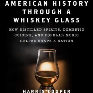 A book cover with a glass of whiskey